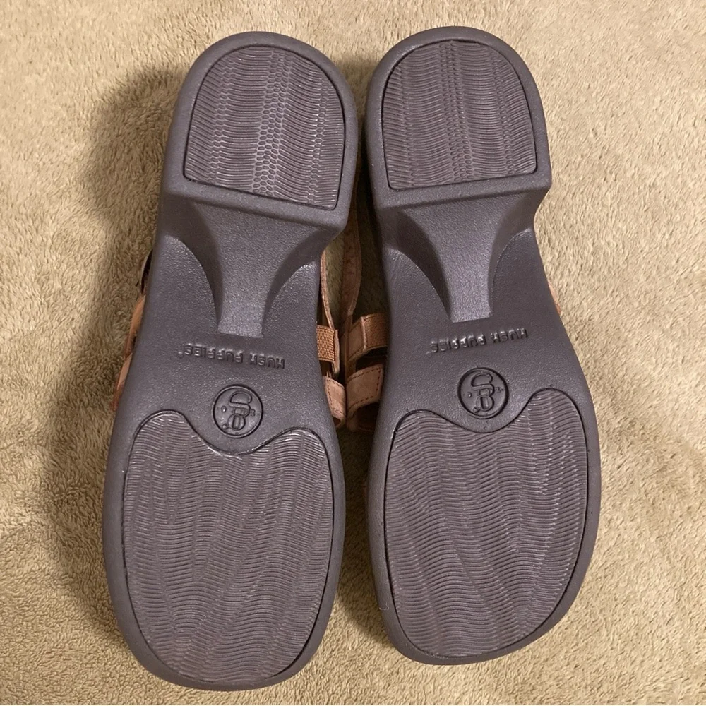 NIB Vintage Hush Puppies Leap Leather Sandals 8W